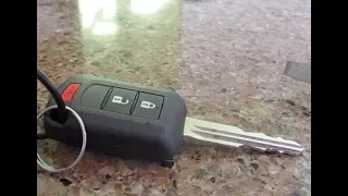 How To Replace Mitsubishi Key Fob Battery DIY 2014 2015 2016 2017 2018 2019 2020