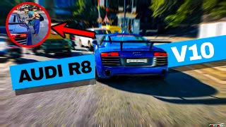 Audi R8 V10 in Bangalore | Public Reactions and Acceleration 🇮🇳