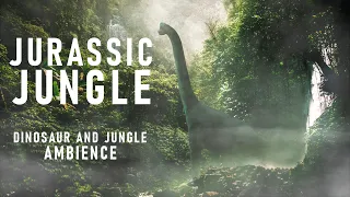 Jurassic Jungle - Dinosaur Ambience with Dinosaur, Waterfall and Jungle Sounds