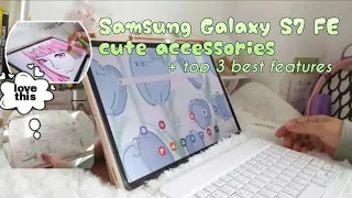 Samsung Galaxy s7 fe accessory Unboxing 💚 (aesthetic and minimalist design) + Top 3 fave features ⭐