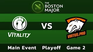 Virtus.pro vs iG.Vitality — Game 2 • Payoff Main Event — Boston Major Top Games Dota 2