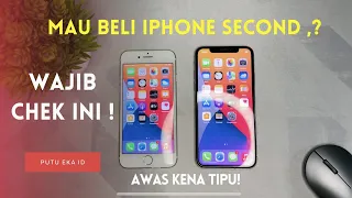 Cara Cek iPhone Second Sebelum Membeli | AWAS KENA TIPU ! #iphonesecond #iphoneexinter #tipsiphone