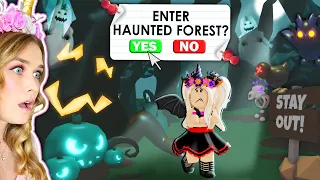 DO NOT Visit The *NEW* HAUNTED FOREST At 3AM In Adopt Me! (Roblox)