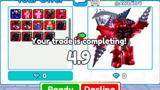 WOW!!😱 I'M TRADED MY UNIT FOR UPGRADED TITAN DRILL MAN!!💪 TOILET TOWER DEFENSE PART 73