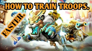 Lords Mobile Training Troops | How To Train Troops Faster | Lords Mobile Gameplay.