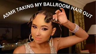 ASMR TAKING MY BALLROOM HAIR OUT - FULL VIDEO - ASMR BALLROOM HAIR GIRL