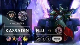 Kassadin Mid vs LeBlanc - NA Challenger Patch 9.8