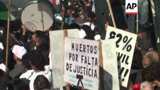 Huge Argentina union rally during one-day strike