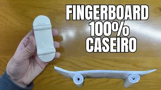 COMO FAZER UM FINGERBOARD 100% CASEIRO - SKATE DE DEDO