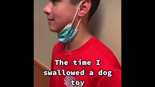 The time I swallowed a dog toy