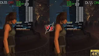 Shadow Of The Tomb Raider Max Settings , RTX OFF, DLSS ON VS OFF, 4K | RTX 2080 Ti | i9 9900K 5GHz