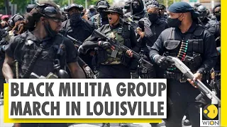 Black militia group march in Louisville demanding justice for a Black woman killed by police