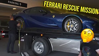 Famous Ferrari Owner BREAKS Down & Rescuing an Abandoned Lamborghini