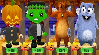 Tag with Ryan Halloween Update vs Grizzy and the Lemmings Yummy Run - All Characters Unlocked