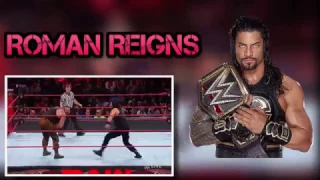 RAW March 20, 2017, Roman Reigns vs  Braun Strowman