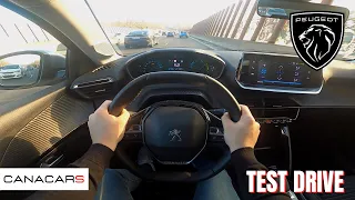 2022 NEW PEUGEOT e-208 ELECTRIC ACTIVE POV TEST DRIVE (ASMR)