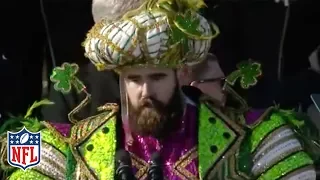 Jason Kelce's EPIC Speech at the Eagles Super Bowl Parade: "An Underdog is a Hungry Dog!"  | NFL