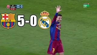 Barcelona vs Real Madrid (5-0) Full Match HD with Stadium Noise