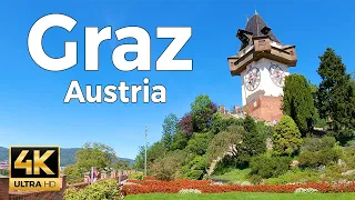 Graz, Austria Walking Tour (4k Ultra HD 60fps) – With Caption