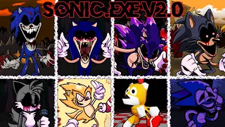 Friday Night Funkin' VS Sonic.EXE 2.0 FULL WEEK + Cutscenes + Extras [FNF MOD/HARD] (Creepypasta)