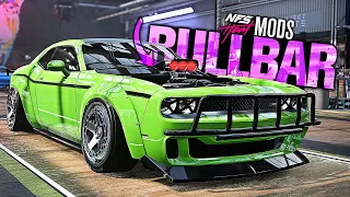 Need for Speed HEAT - NEW BULLBARS & BLOWER Customization MOD! (Dodge Challenger)