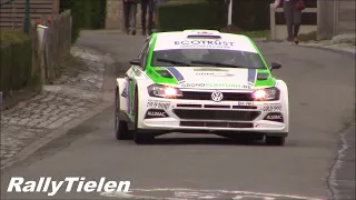 R5 Rally cars warming tyres up - braking & steering - Full HD