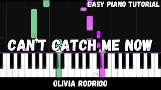 Olivia Rodrigo - Can't Catch Me Now (Easy Piano Tutorial)