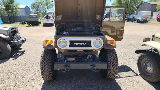 Olive 1972 Vortec swapped FJ-40 walk around and idle sounds