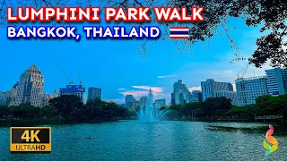 [4K HDR] Lumphini Park Walk, Bangkok 🇹🇭