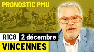 Pronostic PMU course Ticket Flash Turf - Vincennes (R1C8 du 2 décembre 2021)