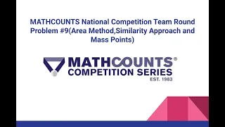 Area Method,Similarity Approach and Mass Point(2011 MATHCOUNTS National Team Round #9)