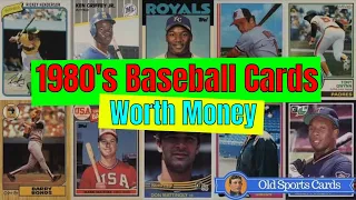 1980's Baseball Cards Worth Money!! - Top 10 Most Valuable