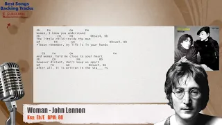 🎙 Woman - John Lennon Vocal Backing Track with chords and lyrics