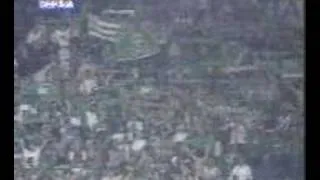 Panathinaikos Fans After There 2002 Euroleague Win