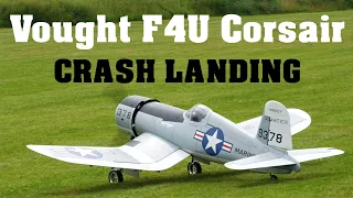 F4U Corsair | scale RC plane | CRASH LANDING | 4K | Jirice 2023