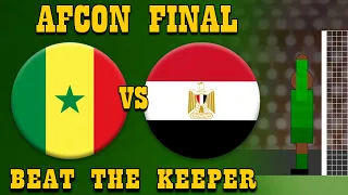 ⚽ Senegal vs Egypt ⚽ AFCON 2022  Final ⚽ 10 Minute Match ⚽ Beat The Keeper ⚽