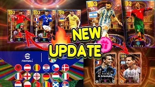 NEW UPDATE !! eFootball™ 2024 EURO Update Release Date | Free Messi & Ronaldo ,Premium Club Packs 🤩🔥