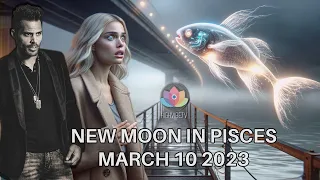 The Leo King New Moon in Pisces March 9-10 2024 Astrology/Tarot Horoscope All Signs Collective