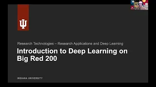 Introduction to Deep Learning on the Big Red 200 Supercomputer (03/28/2024)