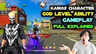 KAIROS CHARACTER ABILITY IN HINDI| KAIROS BEST SKILL CHARACTER COMBINATION FOR BR RANK AND CS RANKED
