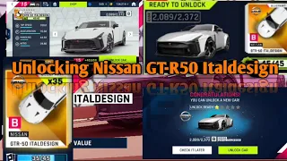 Asphalt 9 Unlocking Nissan GT-R50 Italdesign Drive Syndicate 4 Optimise Gaming