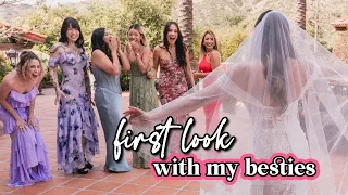 Wedding Day First Look With My BEST FRIENDS + Full Dress Journey