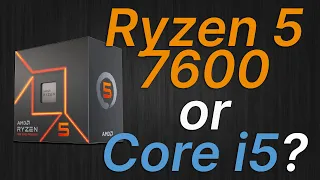 AMD Ryzen 5 7600 vs i5-13600K, i5-12600K, i5-11600K, i5-10600K: cheapest Ryzen or Core i5 K-series?