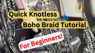 Detailed Knotless Braid Tutorial For Beginners!