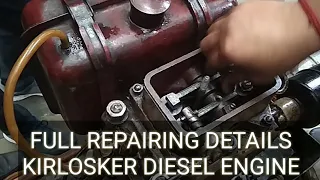 KIRLOSKAR DIESEL ENGINE FULL REPAIRING generator Repairing Assemble of SINGLE Cylinder diesel engine
