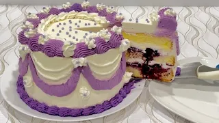 Can’tStopEatingAfterOneBite-This cake disappears within a minute /Blueberry LemonFluffy&MoistCake