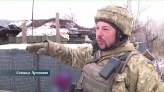 Станица Луганская под огнем боевиков