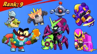 All Brawlers + All Skins Losing pose - Brawl Stars