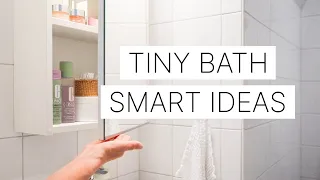 MORNING beauty ROUTINE & Ideas for a TINY and minimal BATHROOM