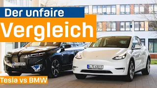 Tesla Model Y vs. BMW iX: Ist der viel teurere BMW auch viel besser als der Tesla? | EFAHRER